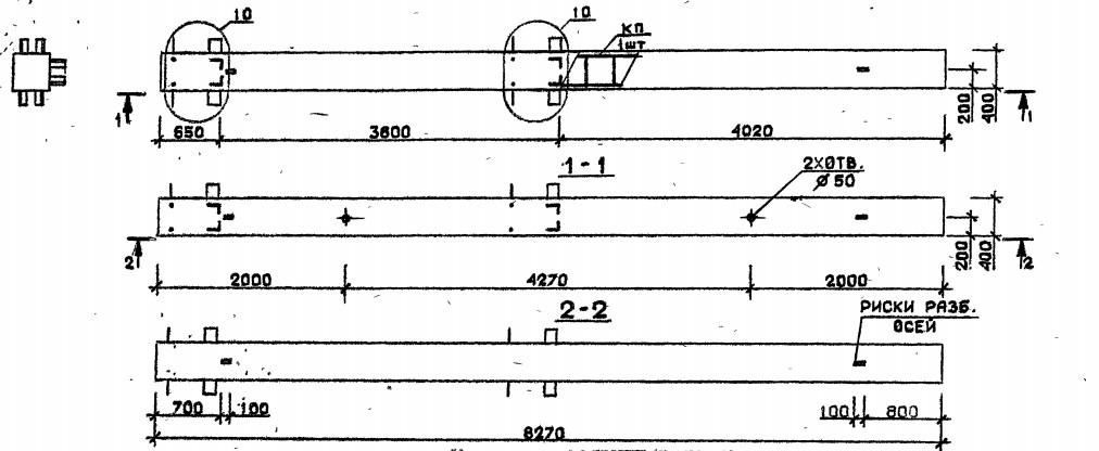 Колонна 3КБ 36.83-7 Серия 1.020.1-2с/89