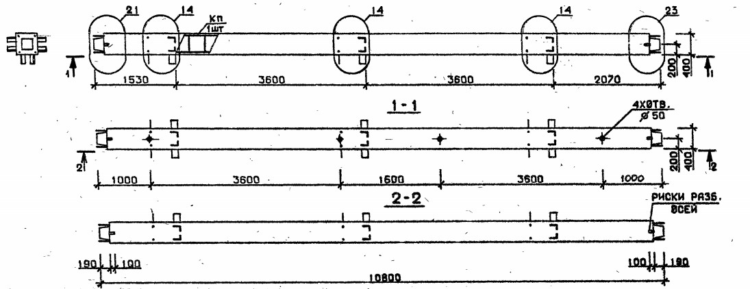 Колонна 4КС 36.108-9 Серия 1.020.1-2с/89